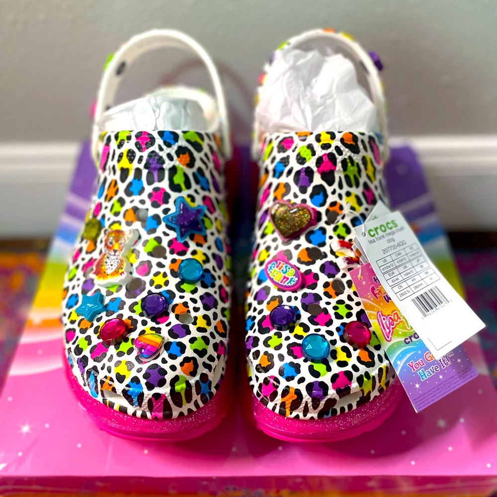 ✨Brand New✨w/ box Limited Edition LISA FRANK CROCS